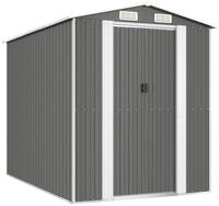 vidaXL Garten-Ger&auml;teschrank 192 x 274 x 223 cm Ger&auml;teschuppen Hellgrau...