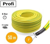 APD Schlauchtechnik Gartenschlauch Gartenschlauch Gelb 1 Zoll 50 m 3-lagig...