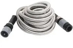 vidaXL Saugschlauch Gartenschlauch mit Spr&uuml;hd&uuml;se Silbern 0,6" 7,5 m...