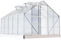 GARMIO Gew&auml;chshaus Gew&auml;chshaus ARONA aus Aluminium, 7,75m&sup2; 6mm Wand, Schiebet&uuml;r,