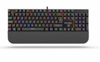 INCA mechanische Metalltastatur 18 LED Modus RGB Beleuchtung Schwarz Gaming-Tastatur