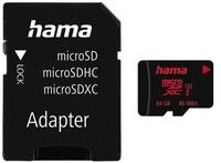 Hama microSD Karte, Memory Pro 4K, +Adapter/Foto, UHS Speed C3 UHS-I 80MB/s