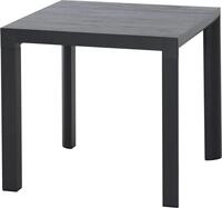 Siena Garden Gartentisch SILVA Tisch 80 x 80cm matt anthrazit/wood-grey,