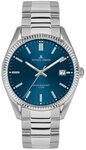 Jacques Lemans Quarzuhr Derby Edelstahl/Blau