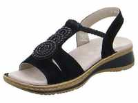 Ara Hawaii - Damen Schuhe Sandalette Rauleder schwarz