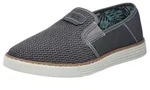 Rieker Slipper Espadrilles, Sommerschuh mit kontrastfarbenen Ziern&auml;hten grau 40 EU