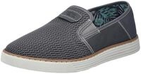 Slipper RIEKER, Herren, Gr. 40, grau (dunkelgrau), Lederimitat, Textil, Schuhe