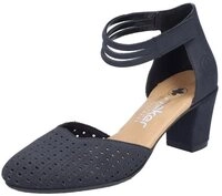 Rieker Spangenpumps, Abendschuh, Festtagsschuh, Trichterabsatz, mit Klettverschluss