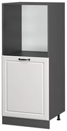 Vicco Herdumbauschrank R-Line, Wei&szlig; Landhaus/Anthrazit, 60 cm (1-St)