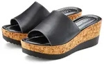 LASCANA Sommerschuh, offener Schuh, Mule, Sandalette, Pantolette aus Leder mit