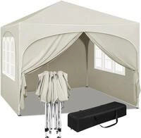 Woltu Faltpavillon, mit 4 Seitenteilen, 3x3 m, mit 4 Seitenw&auml;nden,...