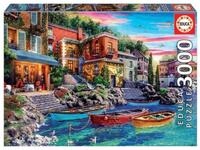 Educa Puzzle Puzzle Sonnenuntergang, Como, Italien 3000 Teile, Puzzleteile