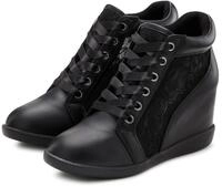 Stiefelette LASCANA "Freizeitschuh, Halbschuh, Keilstiefelette, Sneaker", Damen, Gr.