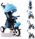 Byox Dreirad Dreirad Flexy Lux 3 in 1, Tricycle klappbar, Gummireifen,...