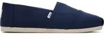 TOMS Alpargata aus grauem recyceltem Baumwollcanvas Espadrille blau 44,5