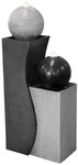Dehner Gartenbrunnen Ying Yang mit LED, solarf&auml;hig, 94 x 41.5 x 24 cm,...