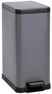 SVITA M&uuml;lleimer STM15, Treteimer, Kosmetikeimer, 15L, Stahl pulverbeschichtet, Grau