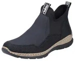 Rieker Schlupfboots Slipper, Slip-on Sneaker, Stiefelette mit MemoSoft-Innensohle
