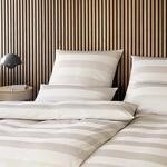 Elegante Bettw&auml;sche Mako-Satin 'En Bloc' 135 x 200 cm, Jacquard Satin