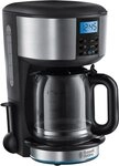 RUSSELL HOBBS Filterkaffeemaschine Buckingham Dig. Glas 20680-56, 1,25l Kaffeekanne, RUSSELL HOBBS Filterkaffeemaschine Buckingham Dig. Glas 20680-56, 1,25l Kaffeekanne,