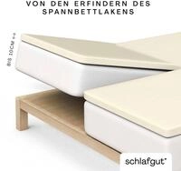Schlafgut Spannbettlaken Pure Split-Topper, Jersey-Elasthan, Gummizug: rundum,...
