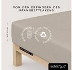 Schlafgut Spannbettlaken Soft Contact, Feinbiber, Gummizug: rundum, (1 St&uuml;ck),...