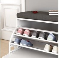 Vicco Schuhbank Georg, Wei&szlig;, 60 x 49.5 cm mit Auflage (1-St)