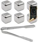 Intirilife Whiskyglas, 6-tlg., Edelstahl, 6 St&uuml;ck Whiskey Steine in SILBER