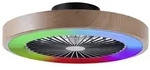 Brilliant Turmventilator Brilliant LED Deckenleuchte mit Ventilator, Dimmbar...