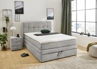 Jockenh&ouml;fer Gruppe Boxspringbett Amy in Cord, mit Bettkasten und Kaltschaum-Topper,