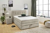 Jockenh&ouml;fer Gruppe Boxspringbett Amy in Cord, mit Bettkasten und Kaltschaum-Topper,