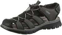 Rieker Sandale, Sommerschuh, Klettschuh, Freizeitsandale, Gummizug, Schellverschluss