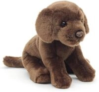 Uni-Toys Kuscheltier Labrador Welpe braun, m/o Leine - H&ouml;he 23 cm -...