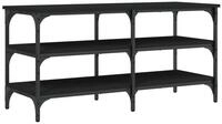 vidaXL Sitzbank Schuhbank Schwarz 100x38,5x49cm Holzwerkstoff