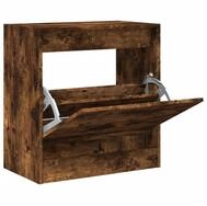 vidaXL Schuhschrank 60 x 34 x 635 cm Schuhschrank R&auml;uchereiche 60x34x63,5 cm