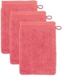 M&ouml;ve Waschhandschuh Superwuschel, (Set, 3-St), Waschhandschuh Set mit Bord&uuml;re, 100%