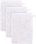 M&ouml;ve Waschhandschuh Superwuschel, (Set, 3-St), Waschhandschuh Set mit Bord&uuml;re, 100%
