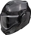 Scorpion Exo Motorradhelm EXO-Tech Evo Carbon Onyx Klapphelm, vorbereitet f&uuml;r