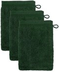 M&ouml;ve Waschhandschuh Superwuschel, (Set, 3-St), Waschhandschuh Set mit Bord&uuml;re, 100%