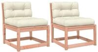 vidaXL Loungesofa Gartensofas mit Kissen 2 Stk. Massivholz Douglasie