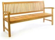 VCM Gartenstuhl 4er Sitzbank Gartenbank Landhausstil Teak Holz (1 St)