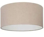 EGLO Deckenleuchte FENIGLIA Deckenlampe, Stahl, Textil und Leinen, E27, Flurlampe,