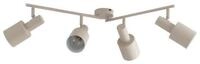 Lindby Deckenstrahler Ovelia, Metall, Creme IP20, 4 x 15 W LED