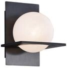 Lucande Wandleuchte Kulka, Metall, Schwarz IP20, 1 x 8 W LED