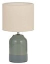 Pauleen Tischleuchte Sandy Glow max. 20W 230V Stoffschirm Keramik, ohne Leuchtmittel,
