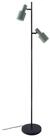 Lindby Stehlampe Ovelia, Metall, Schwarz IP20, 2 x 15 W LED