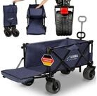 LAWA Living and Lifestyle Bollerwagen faltbar Handwagen mit Bremse klappbar...