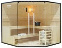 HOME DELUXE Sauna Traditionelle Sauna SHADOW - XL BIG, BxTxH: 200 x 200 x 190...