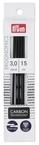 Prym Stricknadeln Strumpfstricknadel Ergonomics Carbon 3,00mm 15 cm schwarz-wei&szlig; 5