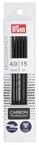 Prym Stricknadeln Strumpfstricknadel Ergonomics Carbon 4,00mm 15 cm schwarz-wei&szlig; 5